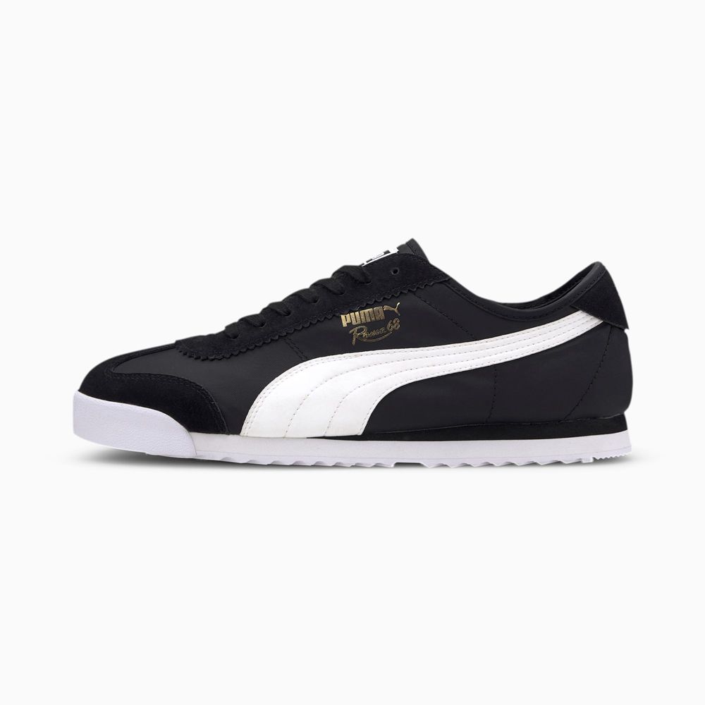 Puma Roma '68 Nylon Férfi Sportcipő - Fekete/Fehér ( Hungary - FQGTO6385 )